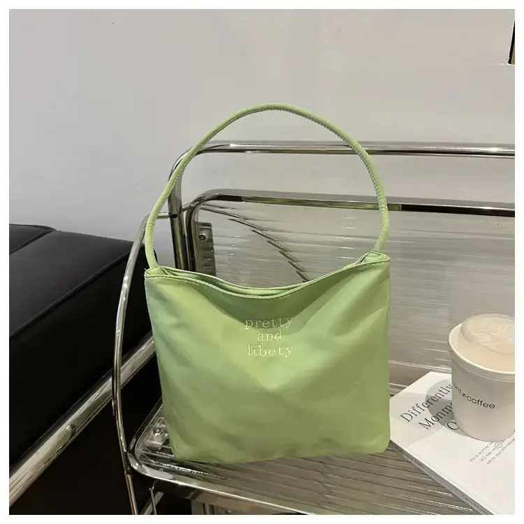 Women's Black Shoulder Bag with Warm Wool Top — feature 28