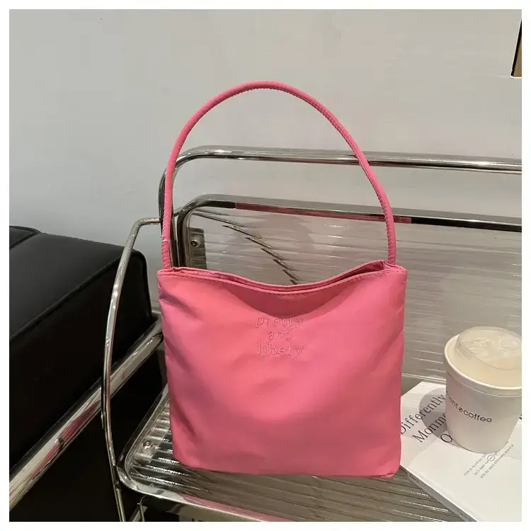 Women's Black Shoulder Bag with Warm Wool Top — feature 29