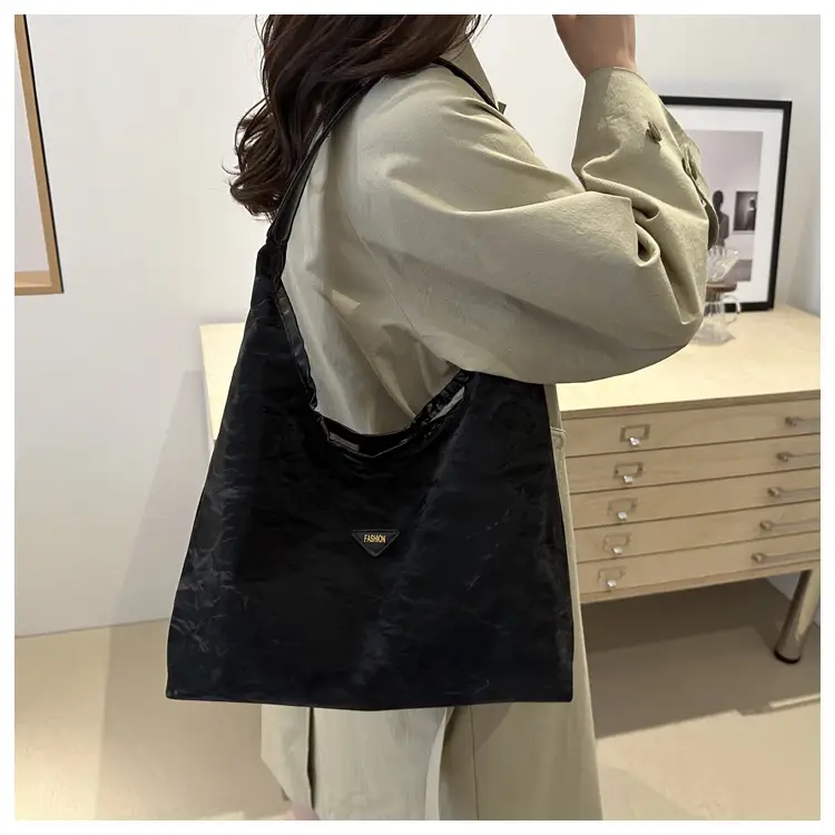 Women's Green Shoulder Tote Bag 2024 Autumn — feature 10