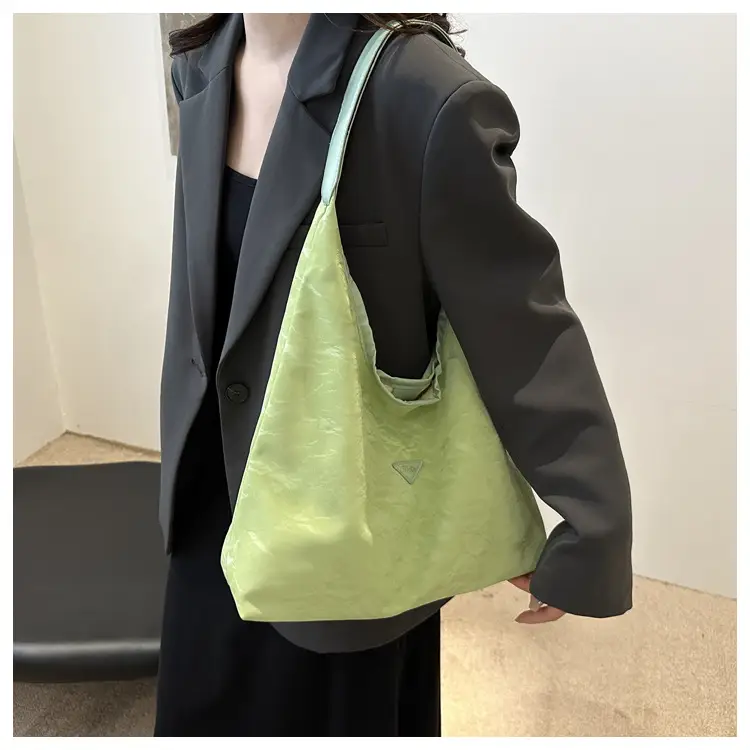 Women's Green Shoulder Tote Bag 2024 Autumn — feature 18