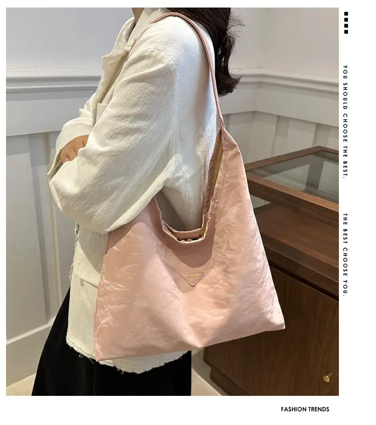 Women's Green Shoulder Tote Bag 2024 Autumn — feature 2