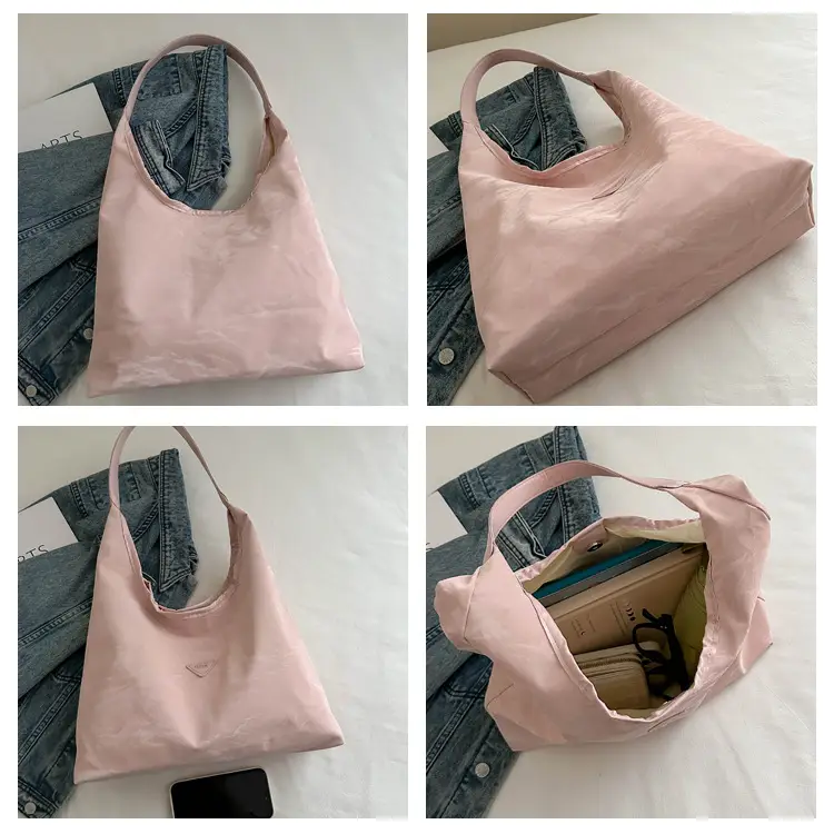 Women's Green Shoulder Tote Bag 2024 Autumn — feature 8