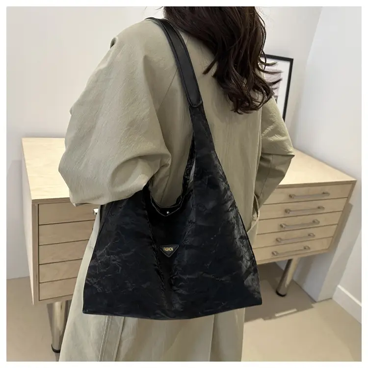 Women's Green Shoulder Tote Bag 2024 Autumn — feature 9
