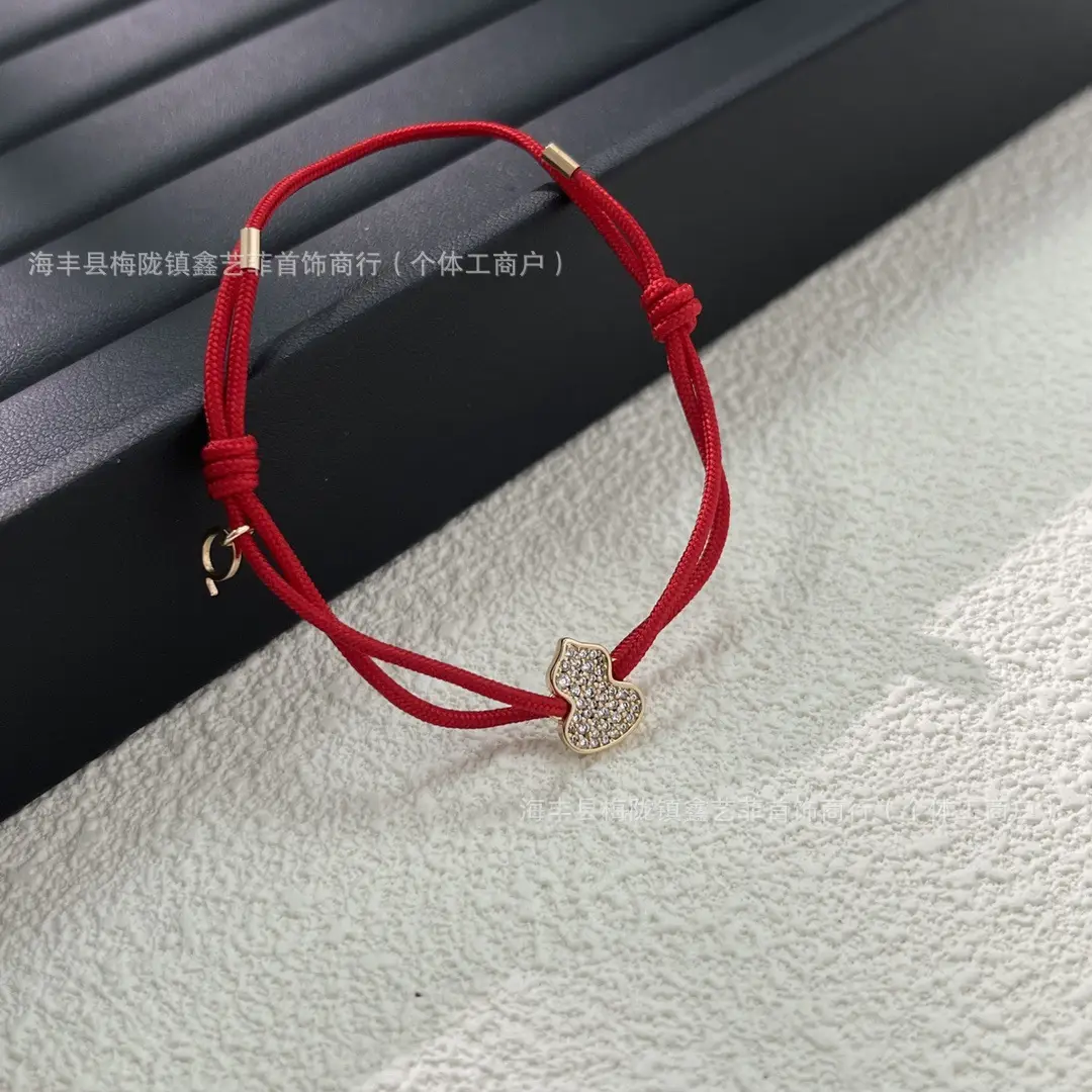 Qijia S925 Sterling Silver Gourd Bracelet with Hollow Diamond Inlay for Women — feature 19