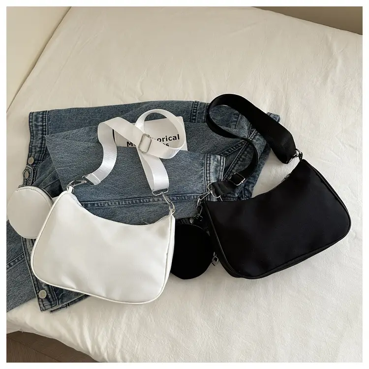 Black Nylon Underarm Bag for Women 2024 - Image 4