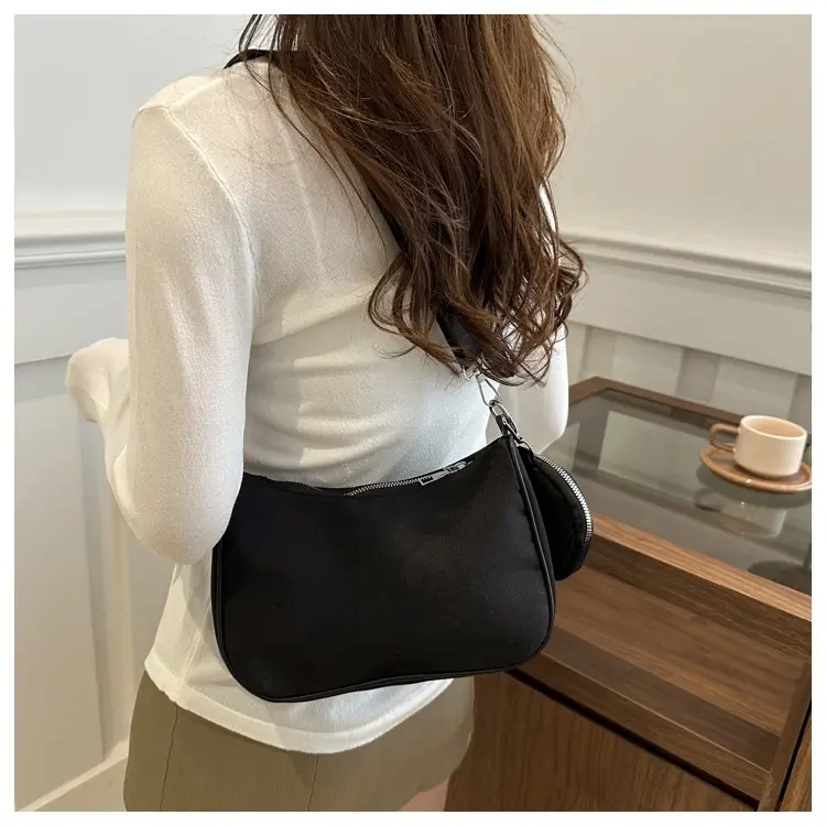 Black Nylon Underarm Bag for Women 2024 — feature 14
