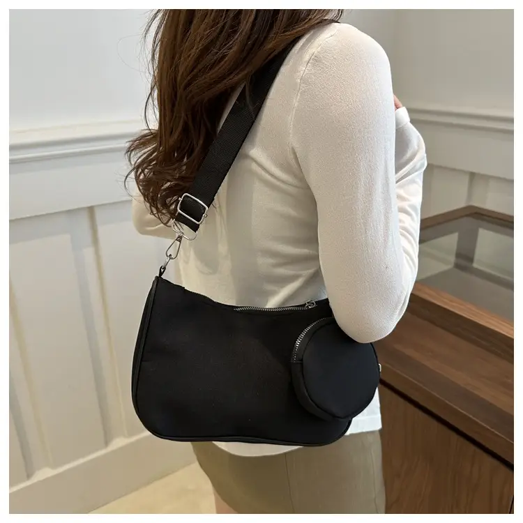 Black Nylon Underarm Bag for Women 2024 — feature 15