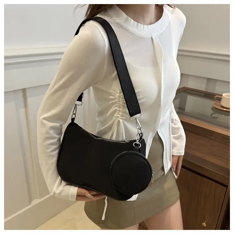 Black Nylon Underarm Bag for Women 2024 — feature 16