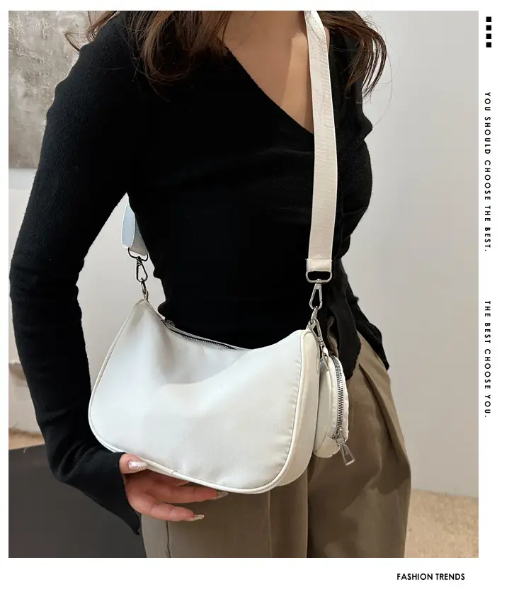 Black Nylon Underarm Bag for Women 2024 — feature 2
