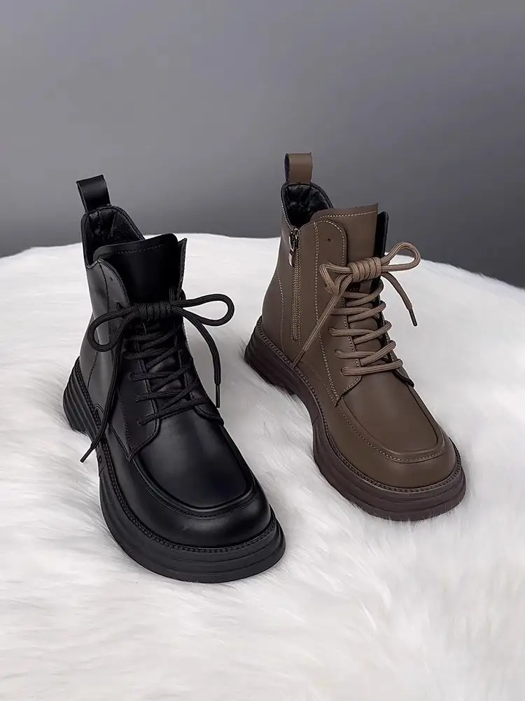 Women's Brown Fleece-Lined Warm Boots 2025 — feature 2