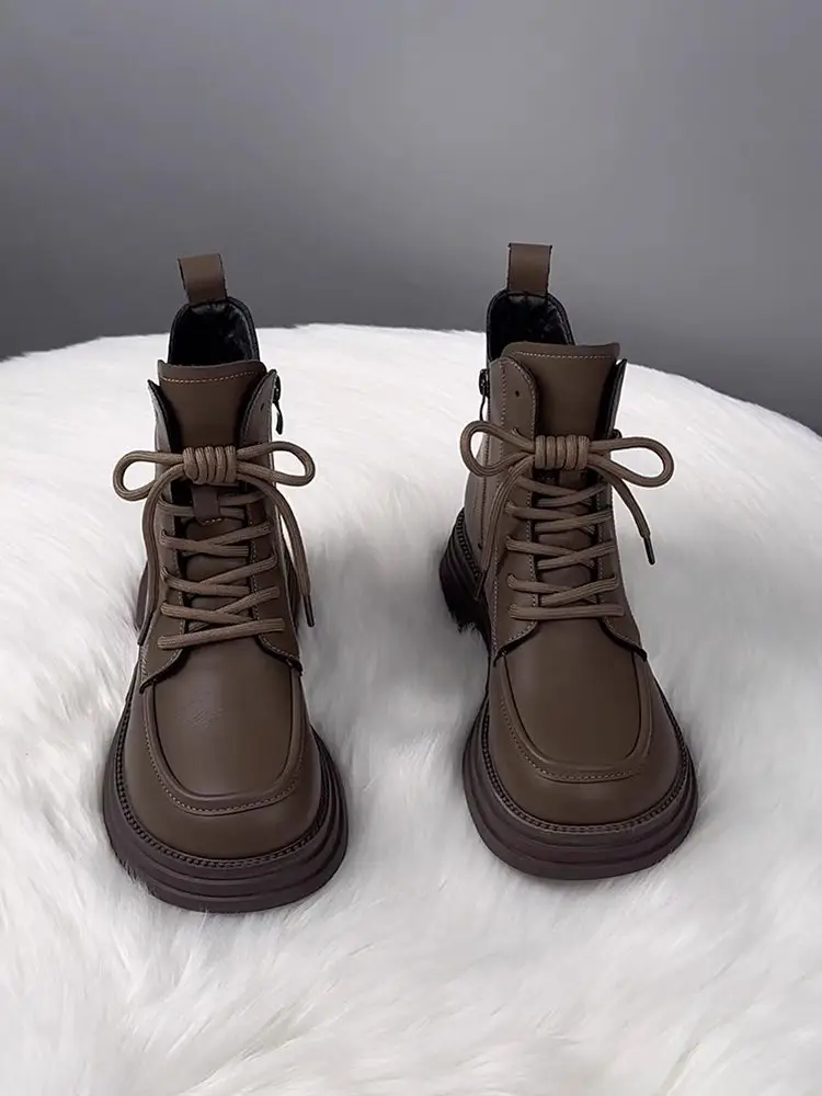 Women's Brown Fleece-Lined Warm Boots 2025 — feature 4