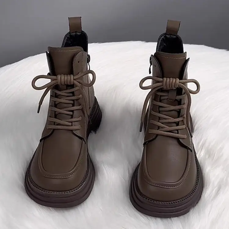 Women's Brown Fleece-Lined Warm Boots 2025 — feature 9