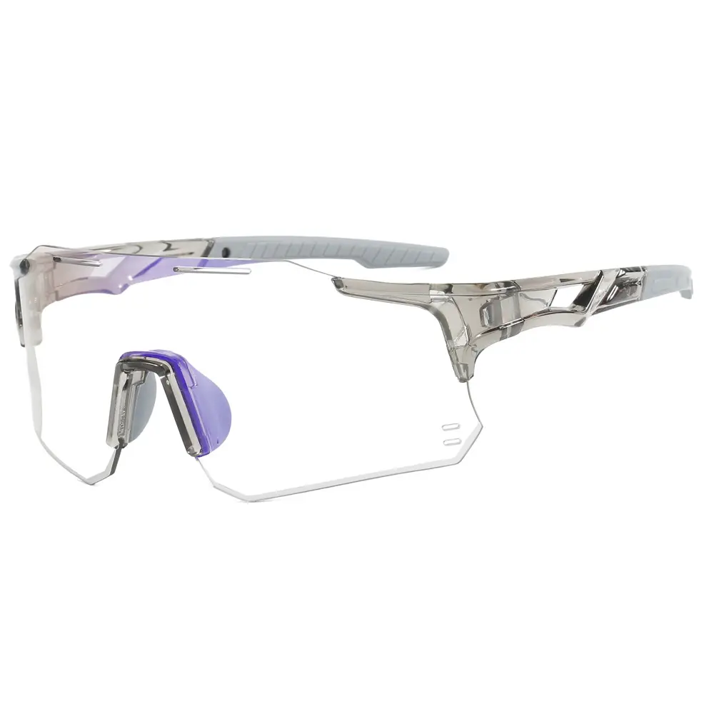 Men Women Windproof Color-Change Sunglasses Red Black - Image 15