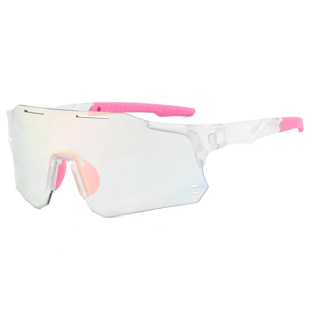 Men Women Windproof Color-Change Sunglasses Red Black - Image 16