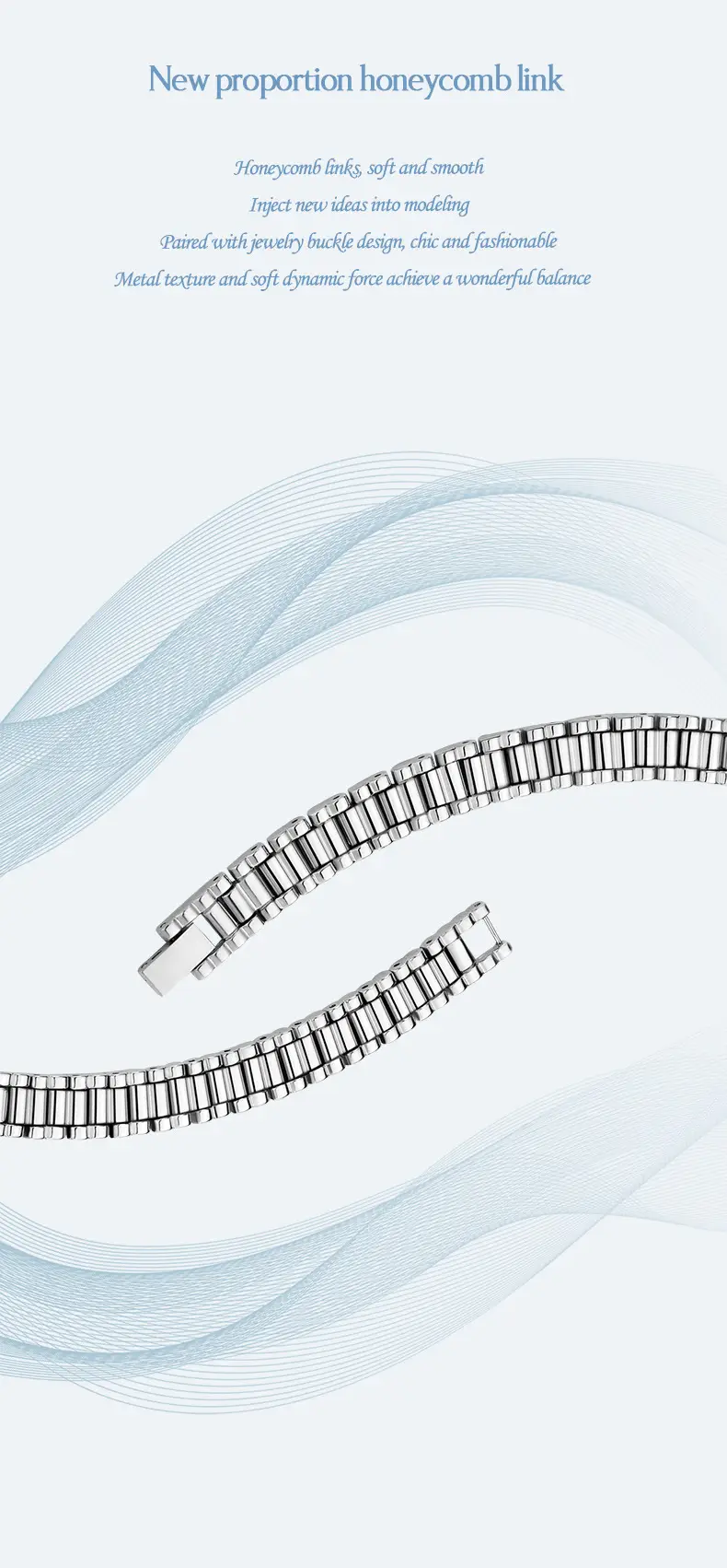 Women's Square Watch with Pearl Dial & Steel Band — feature 21