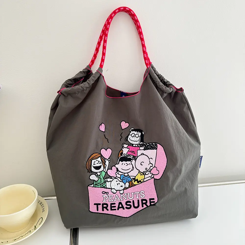 Pink Candy Donut Embroidered Shoulder Bag for Girls - Image 52