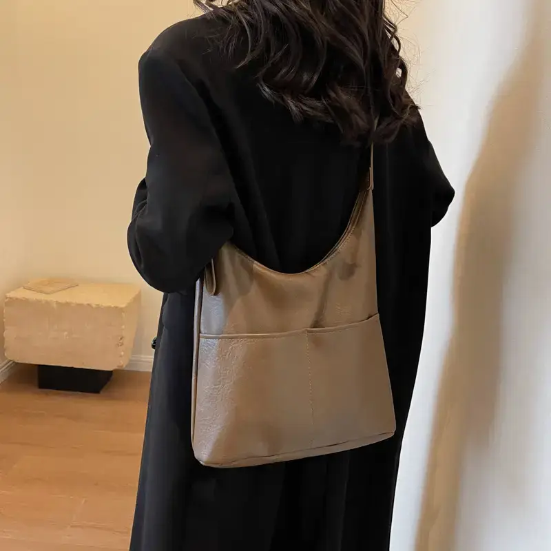 Women's Korean Style Tan Shoulder Bag 2023 - Image 7
