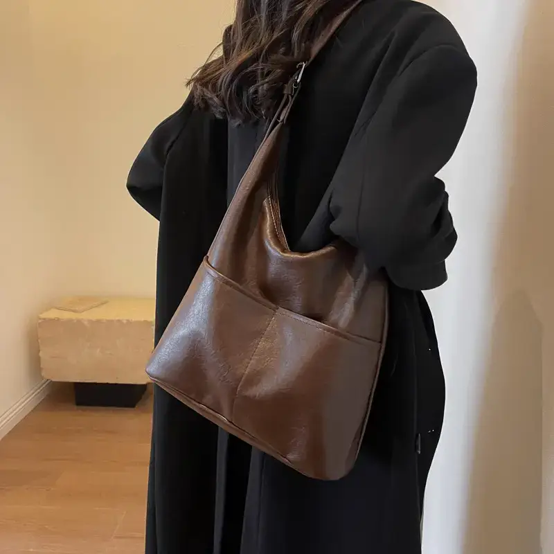 Women's Korean Style Tan Shoulder Bag 2023 - Image 8