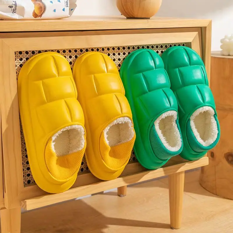 Petal Cotton Slippers for Women, Autumn and Winter 2026 New Style, Indoor Home Couple Style Cotton Shoes, Men's Non-Slip Outdoor Waterproof - Image 11