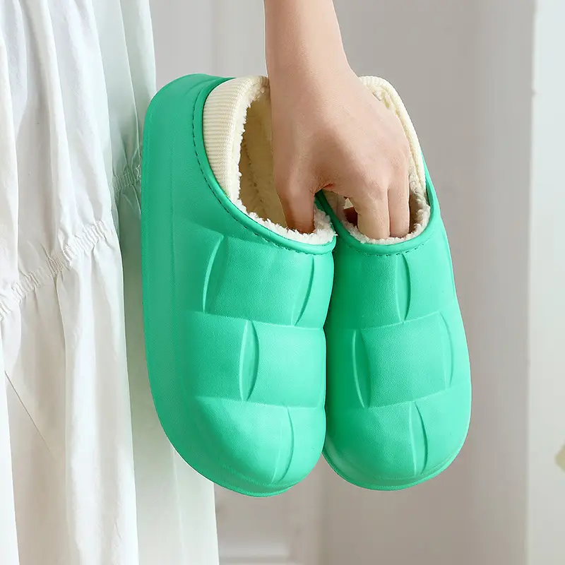 Petal Cotton Slippers for Women, Autumn and Winter 2026 New Style, Indoor Home Couple Style Cotton Shoes, Men's Non-Slip Outdoor Waterproof - Image 3