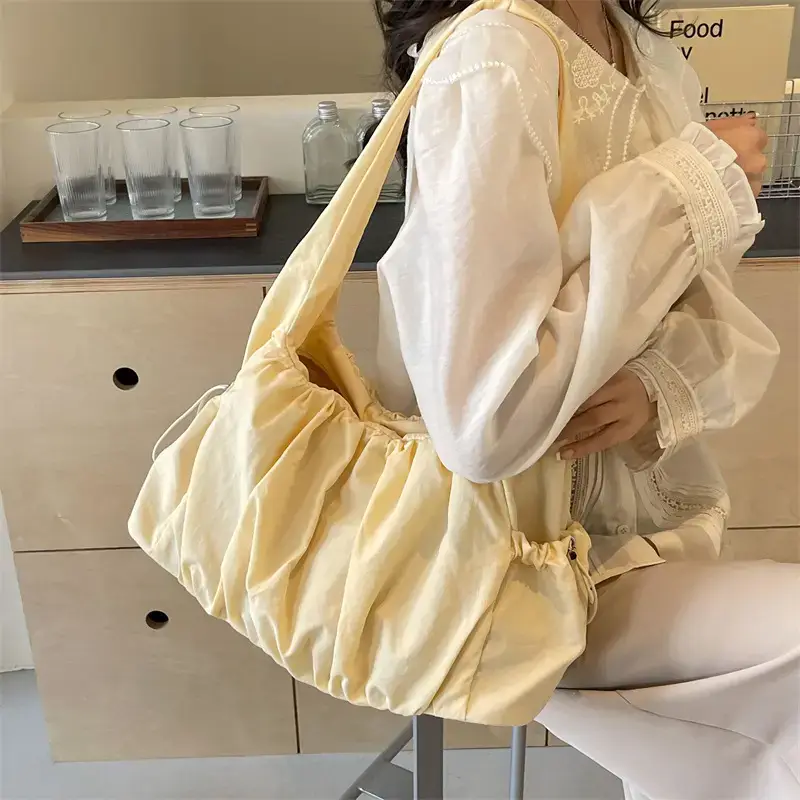 Women's Large Capacity Shoulder Bag Grey 2024 Spring Summer - Image 8