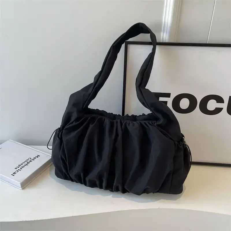 Women's Large Capacity Shoulder Bag Grey 2024 Spring Summer - Image 3