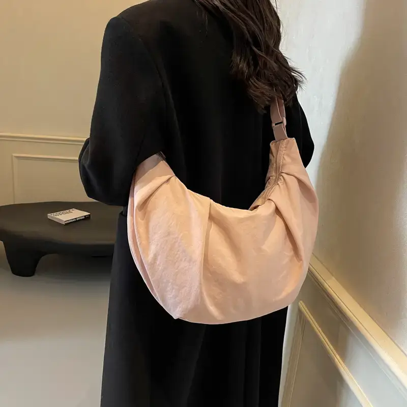 Black Lightweight Shoulder Bag for Women - Image 6