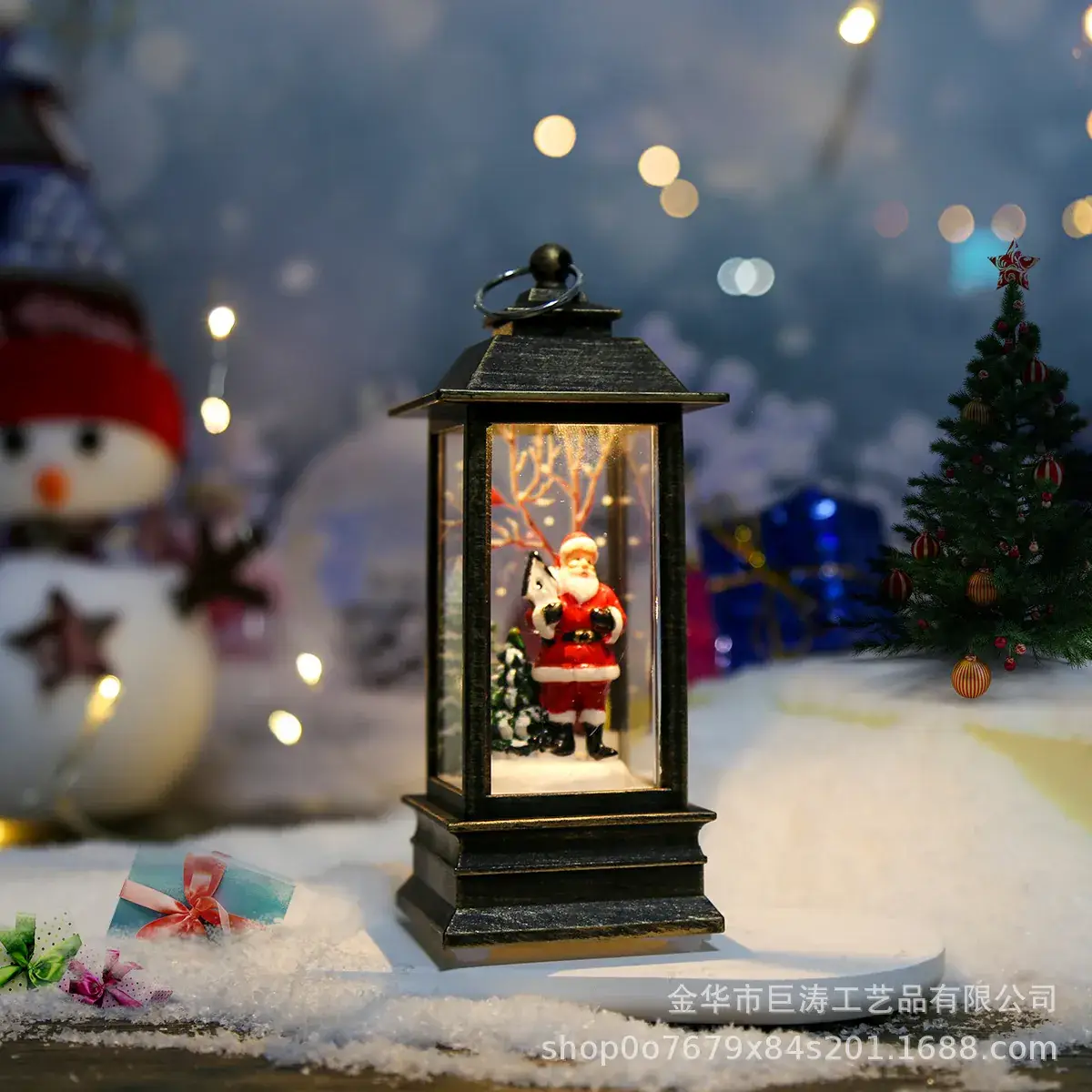 2024 Christmas Wind Lamp with Snowman Decor - Image 2