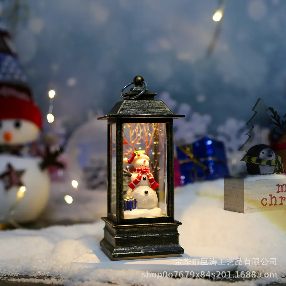 2024 Christmas Wind Lamp with Snowman Decor - Image 3