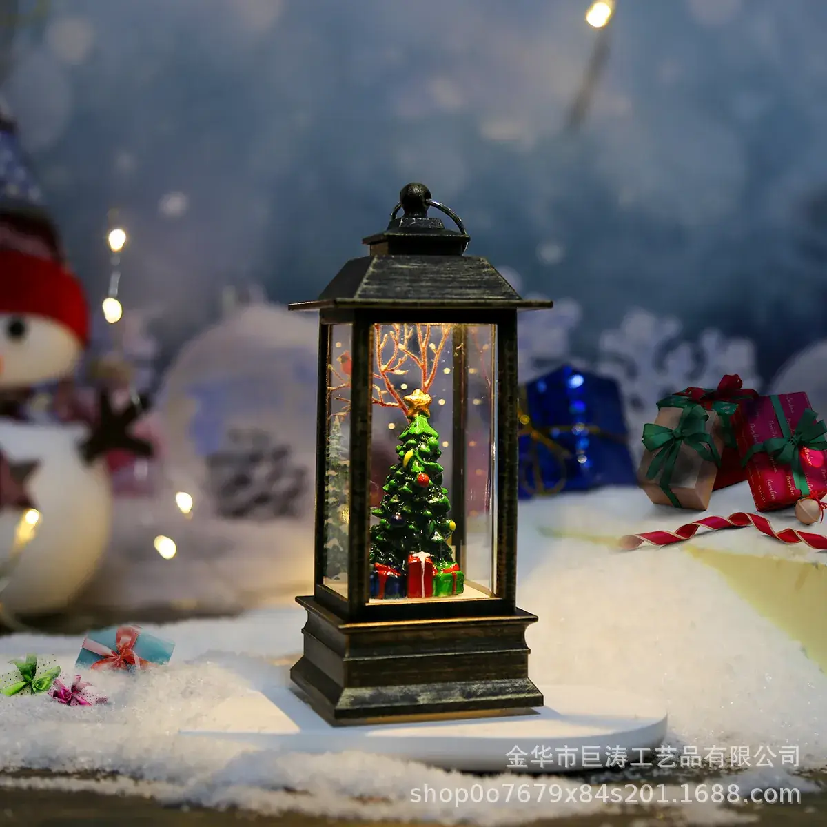 2024 Christmas Wind Lamp with Snowman Decor - Image 4