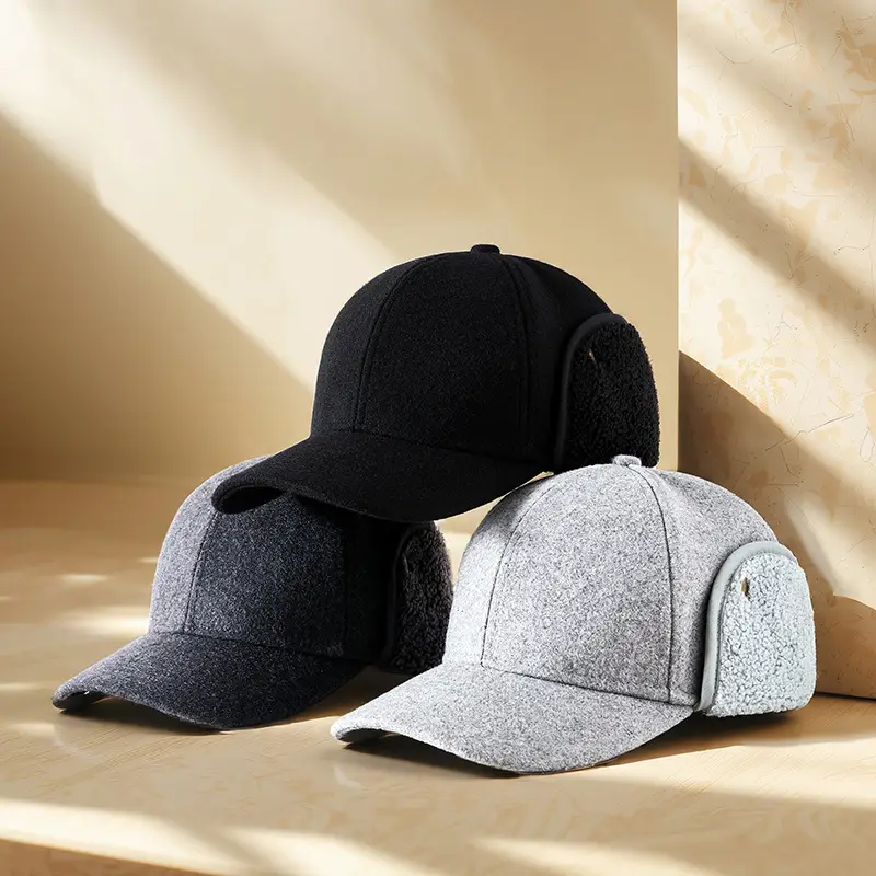 Winter Wool Cap for Men with Ear Protection - Image 6