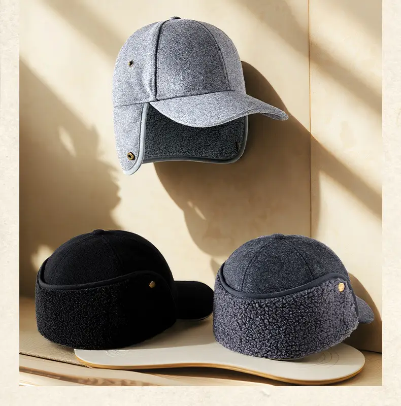 Winter Wool Cap for Men with Ear Protection — feature 12