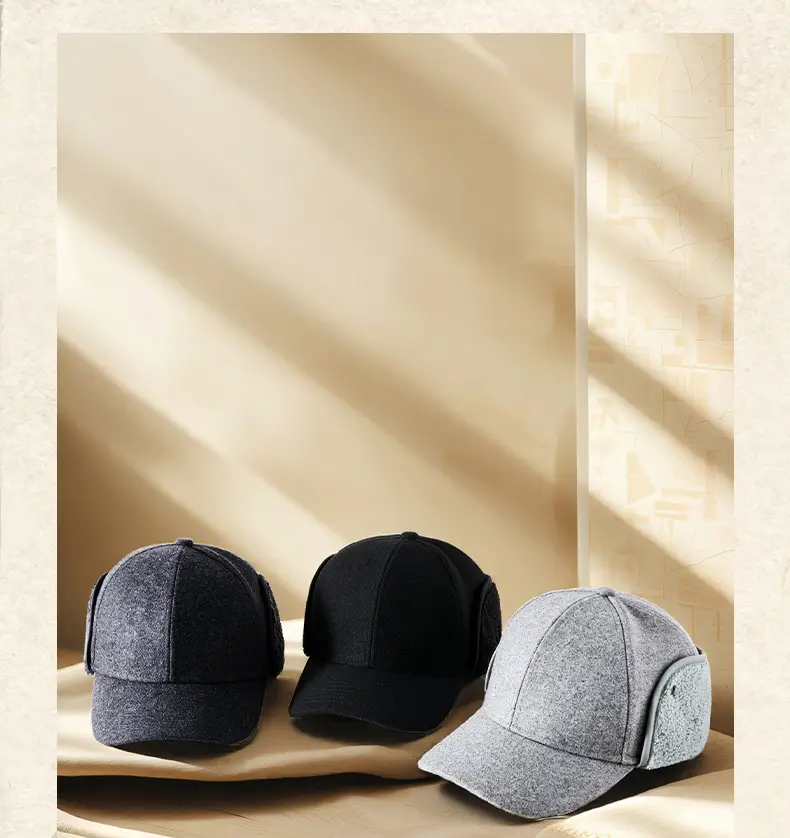 Winter Wool Cap for Men with Ear Protection — feature 21