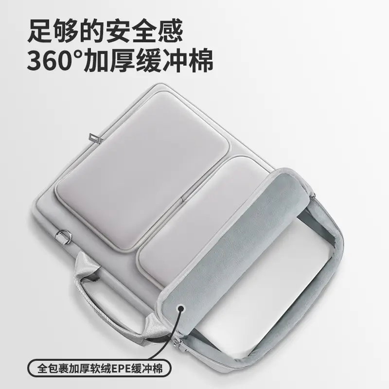 Portable Waterproof Gaming Laptop Bag Black Shoulder Style - Image 5