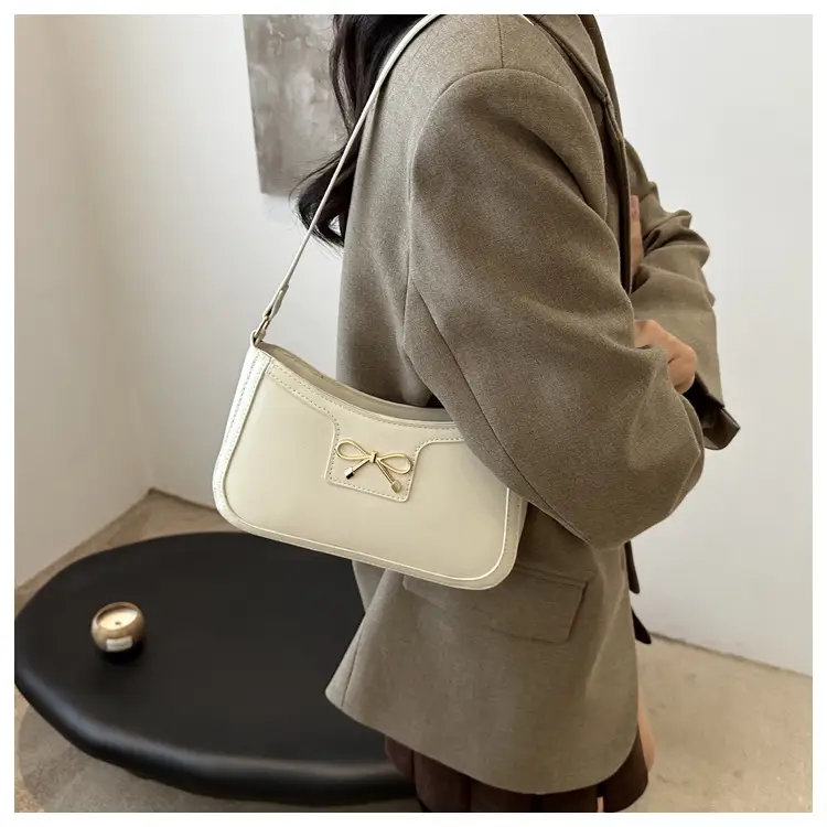 Women's Pink Bow Shoulder Bag 2024 New - Image 9