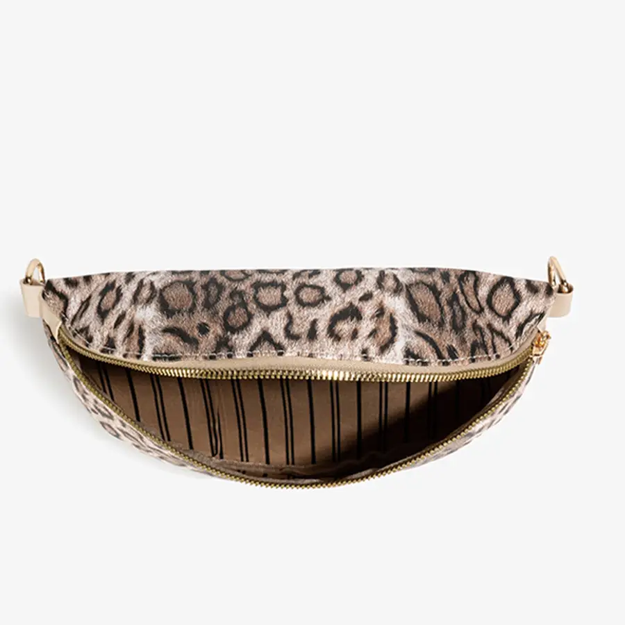 Women's Leopard Print Dot Crossbody Bag