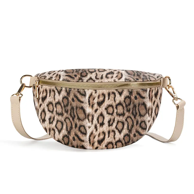 Women's Leopard Print Dot Crossbody Bag