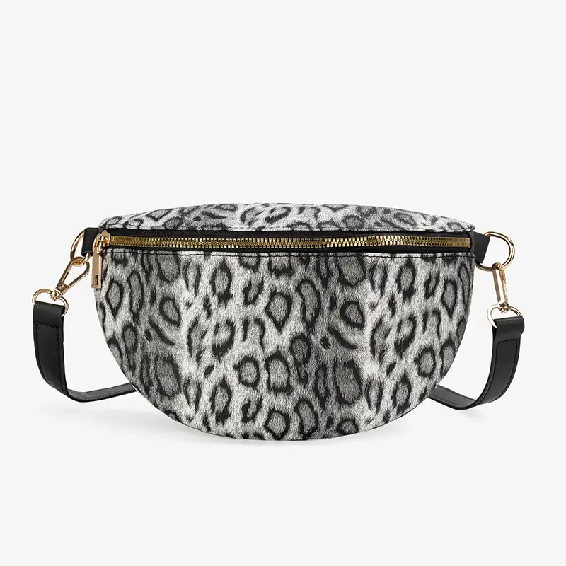 Women's Leopard Print Dot Crossbody Bag