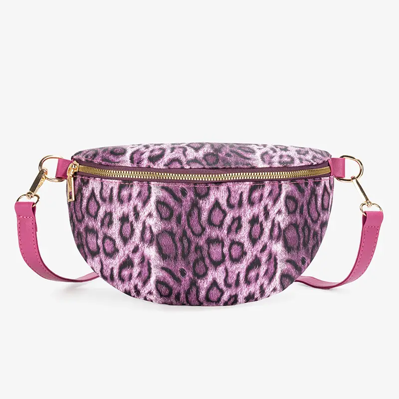 Women's Leopard Print Dot Crossbody Bag
