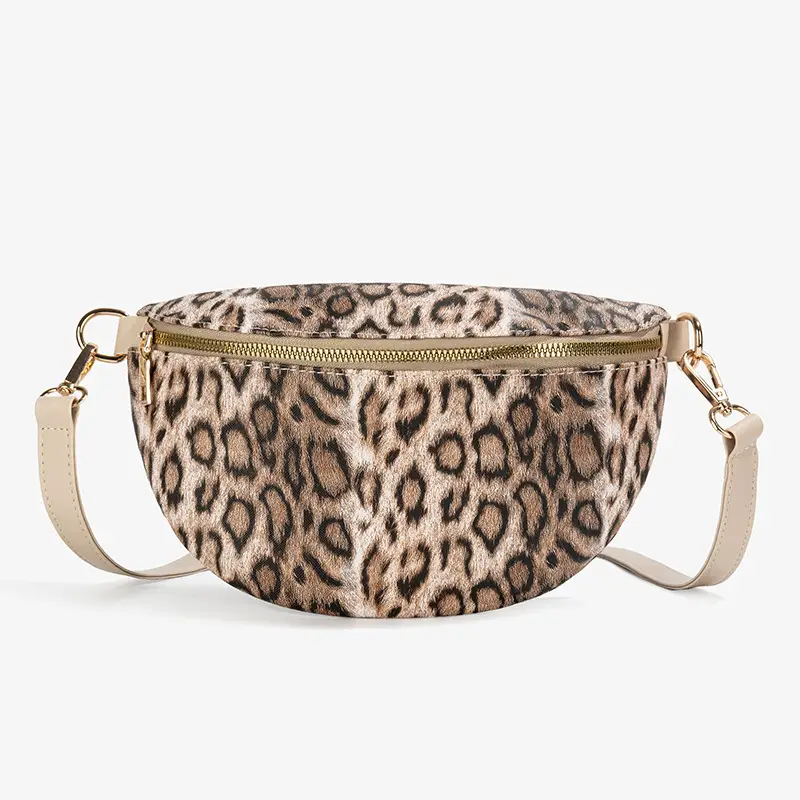 Women's Leopard Print Dot Crossbody Bag