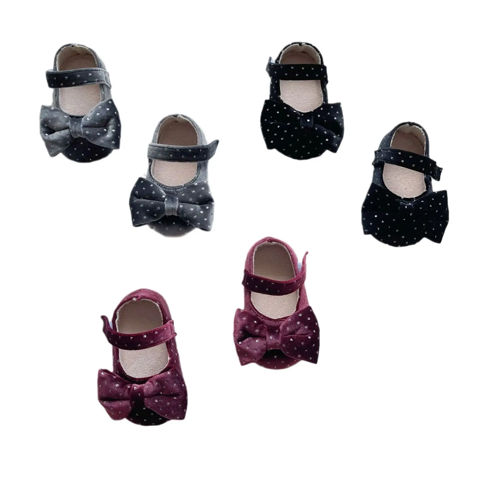 Baby Bow Bowties Soft Velvet Shoes Winter Anti-Slip - Image 8