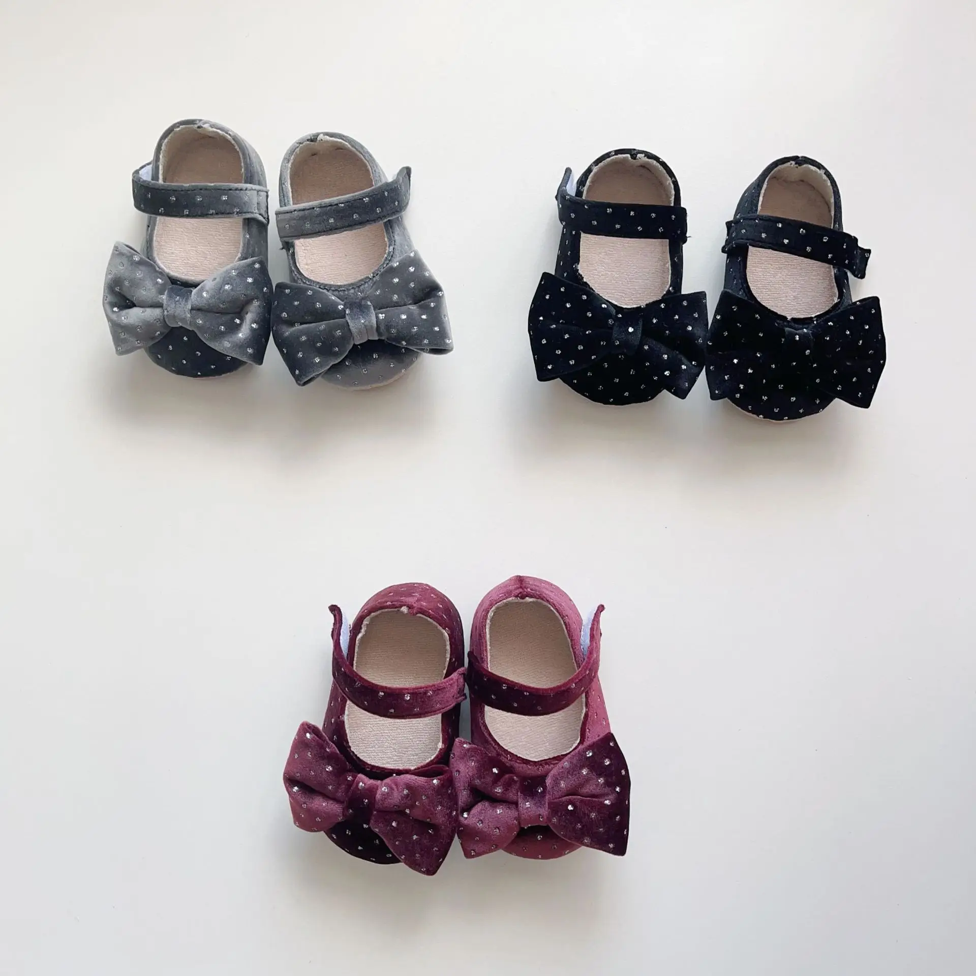 Baby Bow Bowties Soft Velvet Shoes Winter Anti-Slip β feature 1