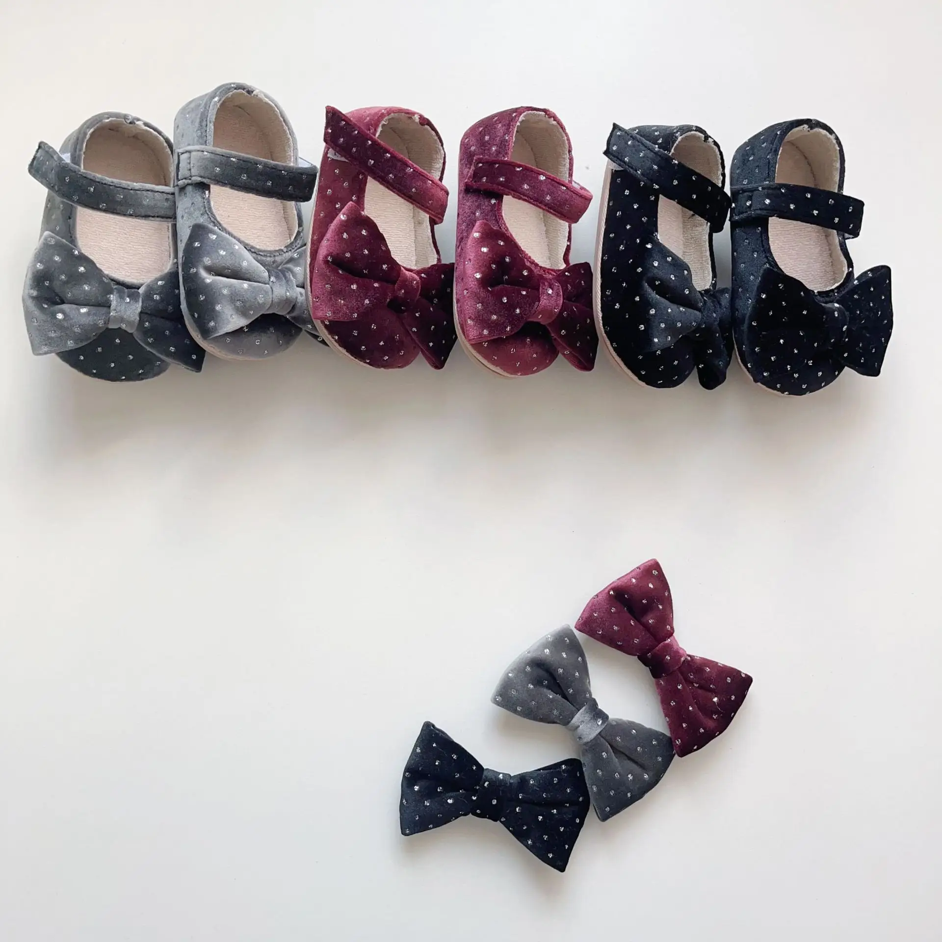 Baby Bow Bowties Soft Velvet Shoes Winter Anti-Slip β feature 17