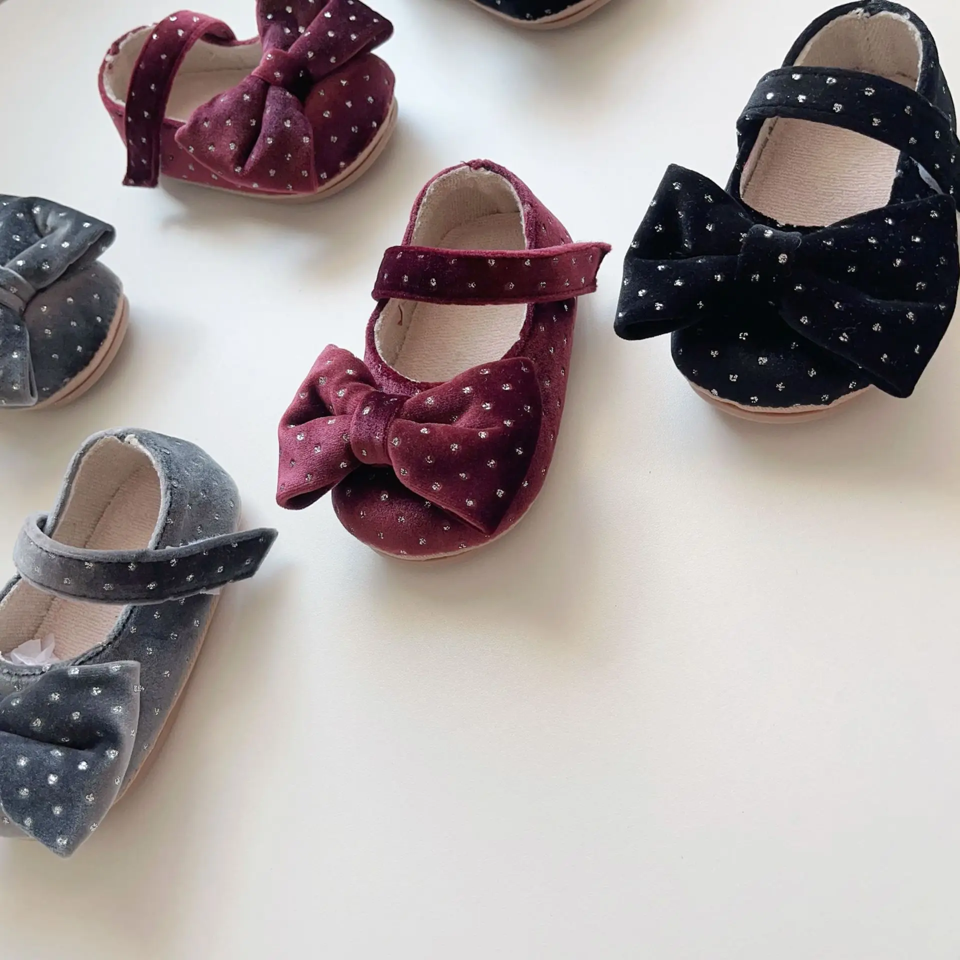 Baby Bow Bowties Soft Velvet Shoes Winter Anti-Slip β feature 18