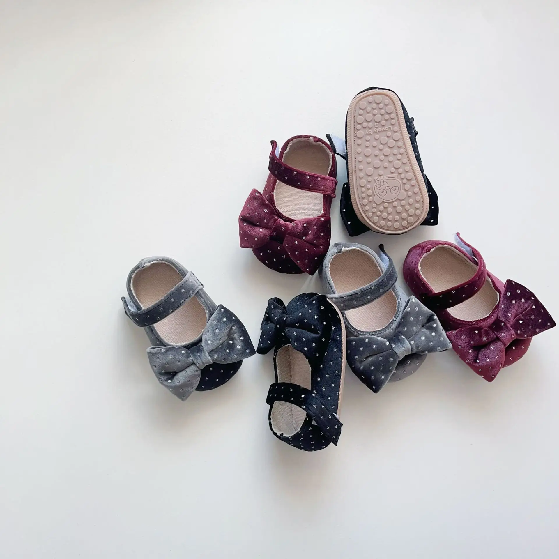 Baby Bow Bowties Soft Velvet Shoes Winter Anti-Slip β feature 2