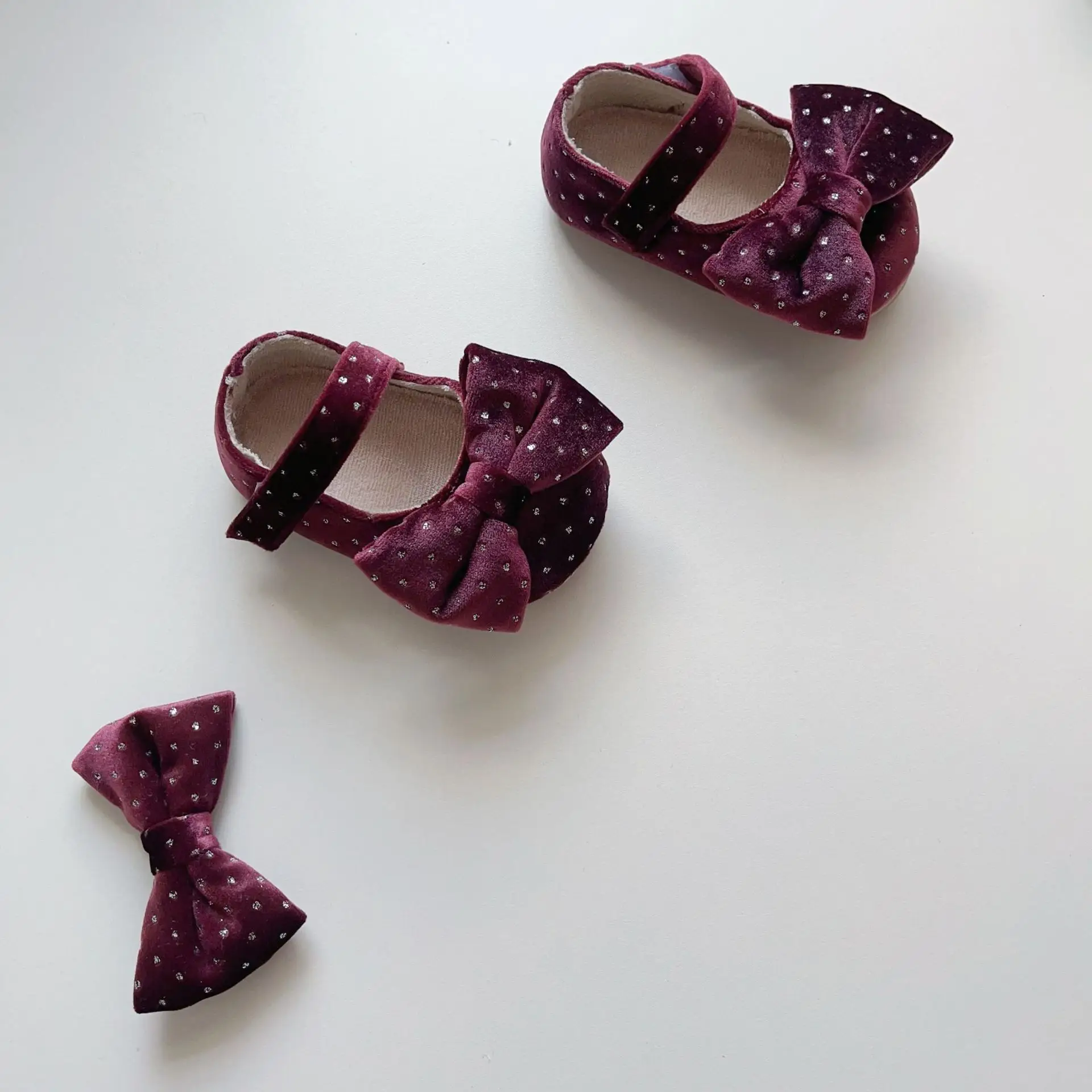 Baby Bow Bowties Soft Velvet Shoes Winter Anti-Slip β feature 5