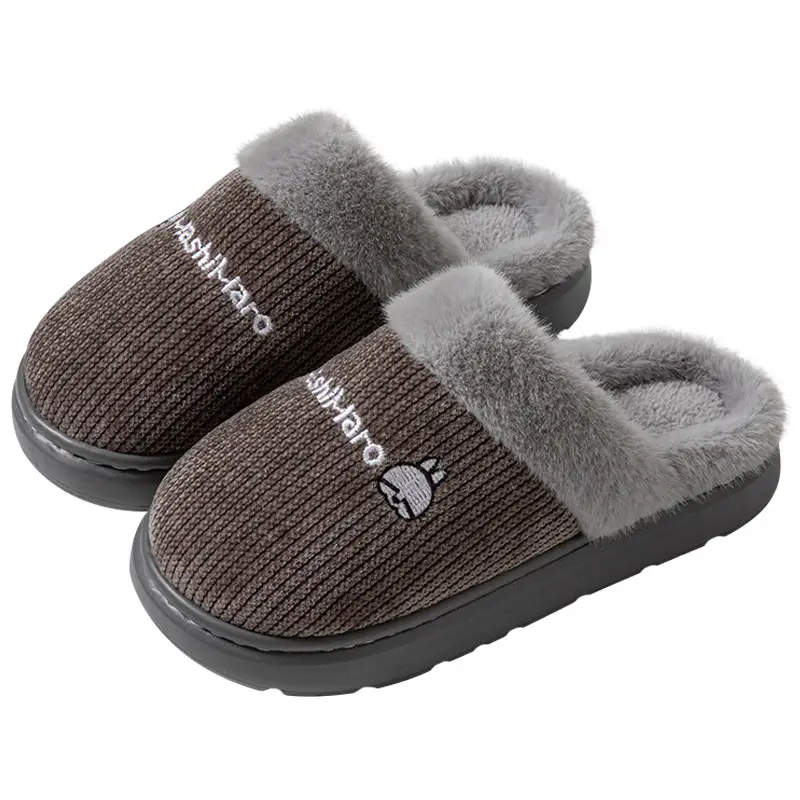 Mashimoto Middle-aged and Elderly Cotton Slippers Women's Winter Home Indoor EVA Thick Bottom Warm fleece-lined Household Winter Slippers - Image 8