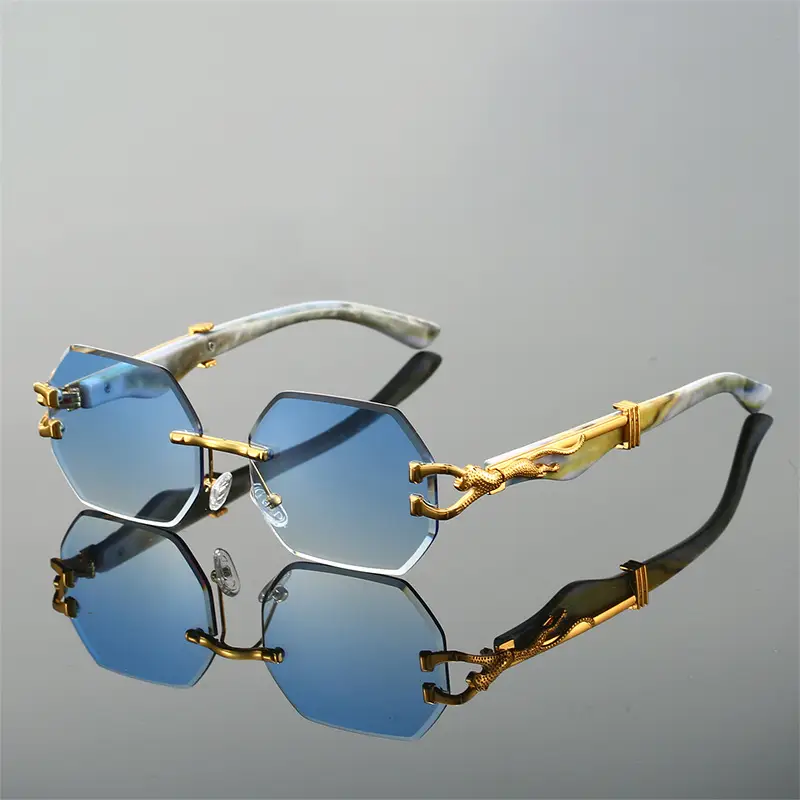 Leopard Head Sunglasses European American Fashion Retro Trendy - Image 7