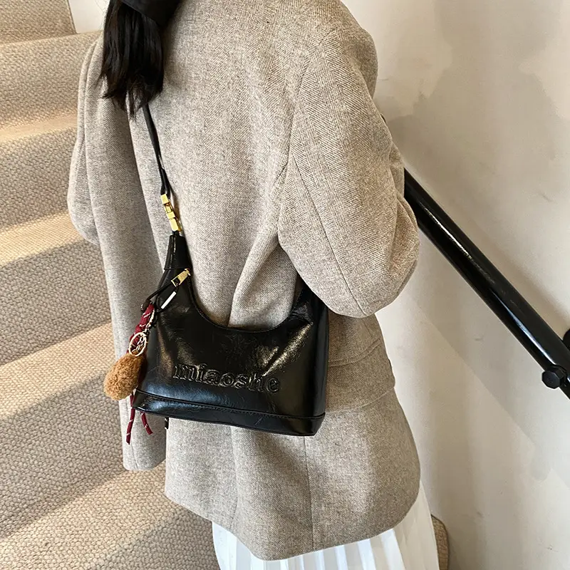 Vintage Black Square Shoulder Bag for Women 2024 - Image 6