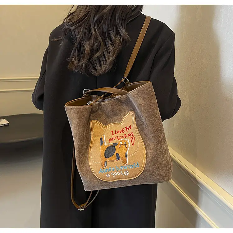 Cute Cartoon Cat Design Shoulder Bag for Women — feature 19